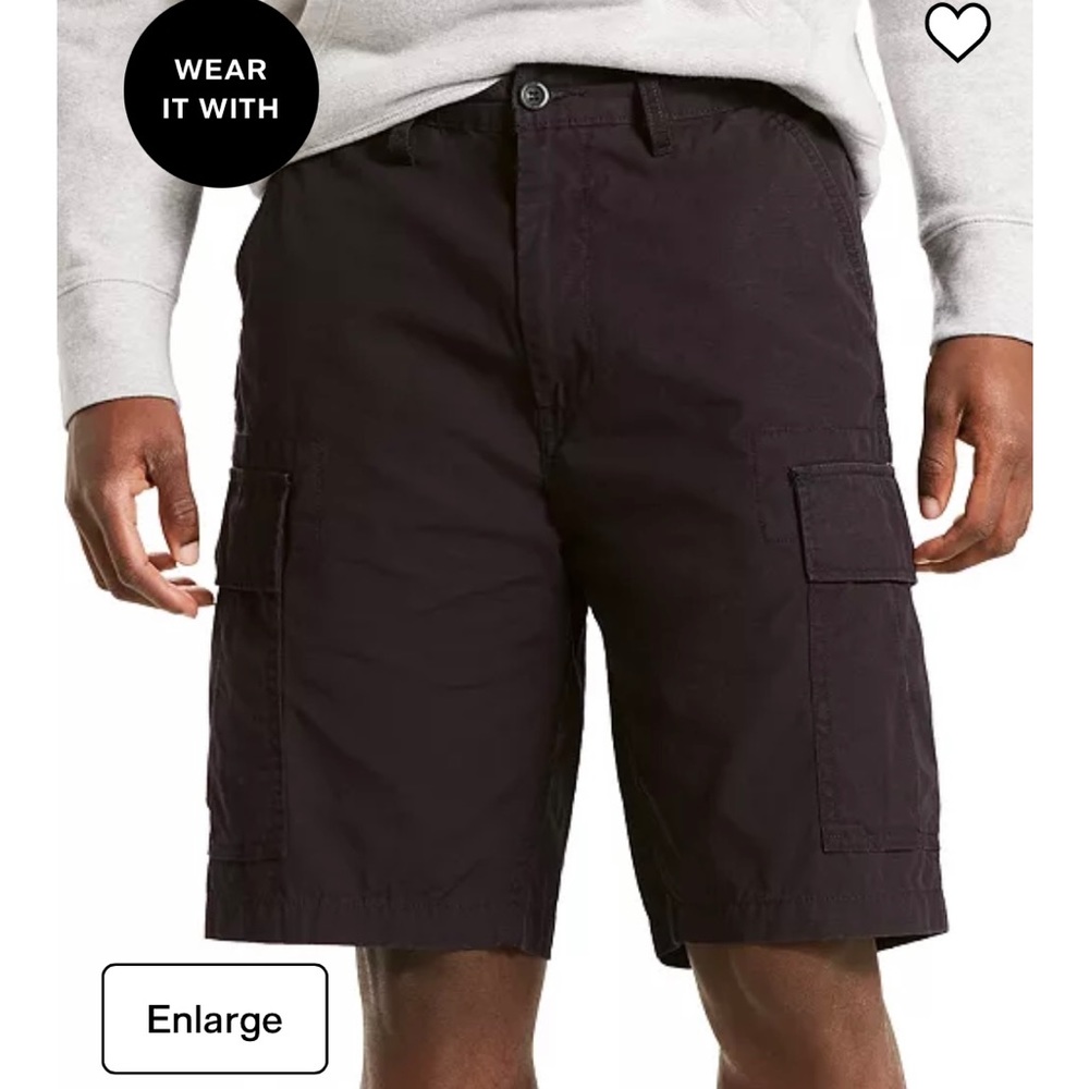 Levi’s Men’s Carrier Loose-Fit Cargo Shorts - Black, 32